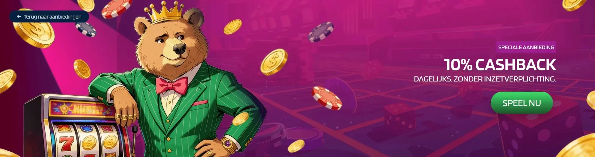 Dagelijkse cashback bij OhaCasino